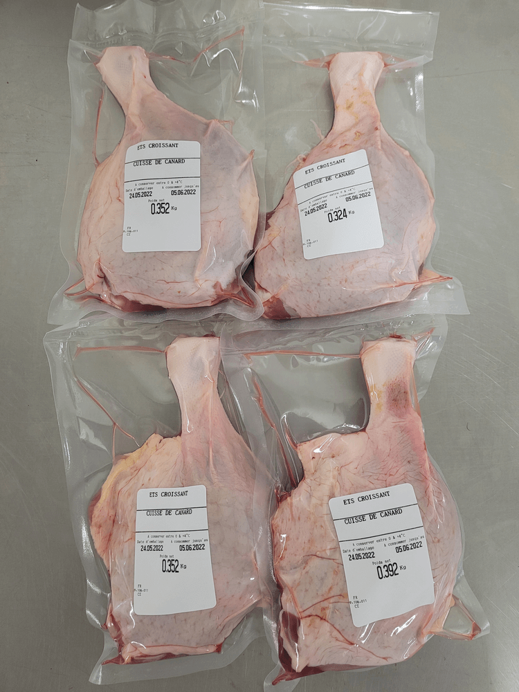 Cuisses de canard sous vide